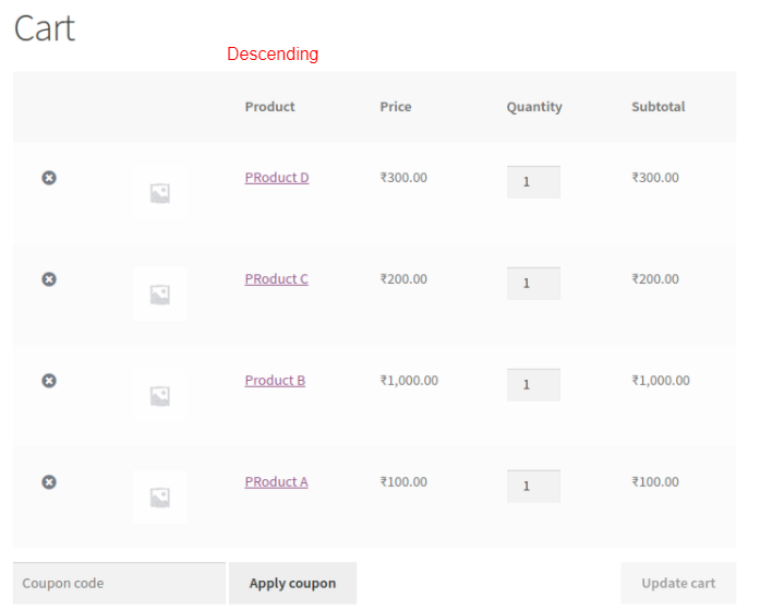 Sort WooCommerce Products in Cart and Order - Screenshot-4